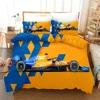 Red Racing Car 3D Kids Boy Bedding Set F1 Game Racer Printing Duvet Cover 2/3pcs Bedclothes with Pillowcase Twin Full Bedspread 6