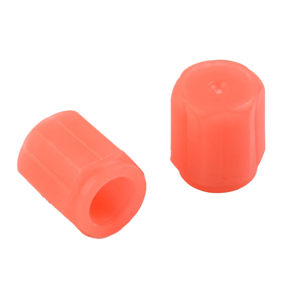 

4pcs ABS Tire Valve Luminous Accessories Car Exterior Fluorescent Red High Quality Ring Inside Stem Covers Cars