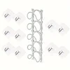 5-piece Multi-layer Bathroom Towel Rack - Wall Mounted, Iron Wine Storage and Display Rack, Suitable for Living Room Decoration 6