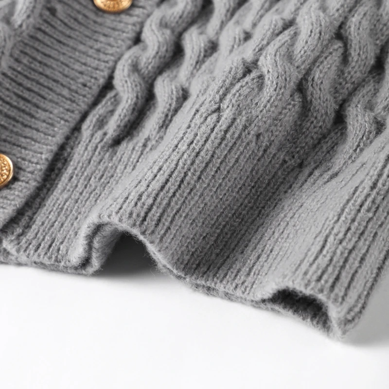 Knitted Single Breasted Cardigans Women Solid O-neck Short Sleeve Ribbed Sweaters Female Fashion New Slim Ladies Casual Top