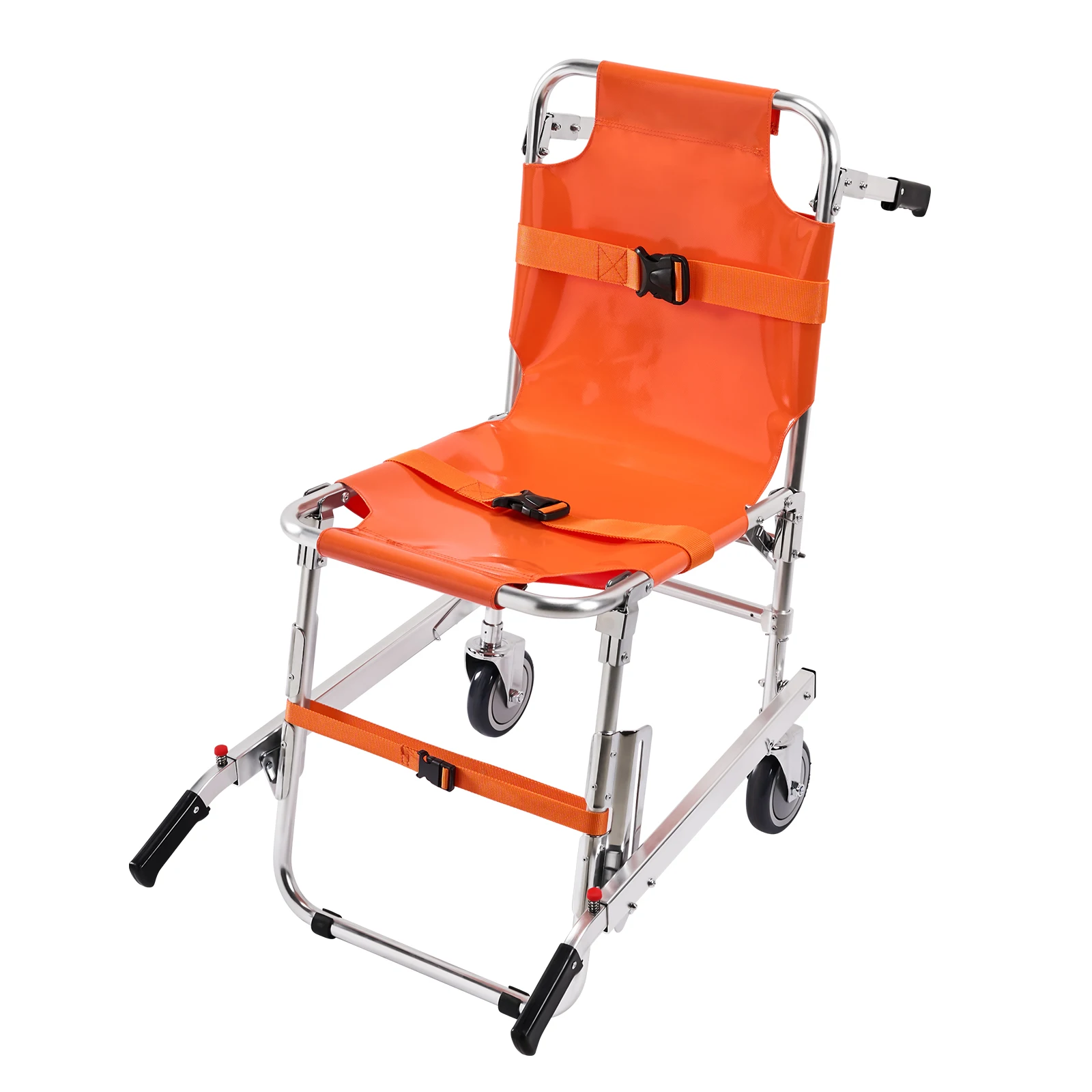 SucceBuy 350lbs EMS Stair Climbing Chair Foldable Stair Wheelchair Ambulance Firefighter Evacuation Use for Elderly Disabled