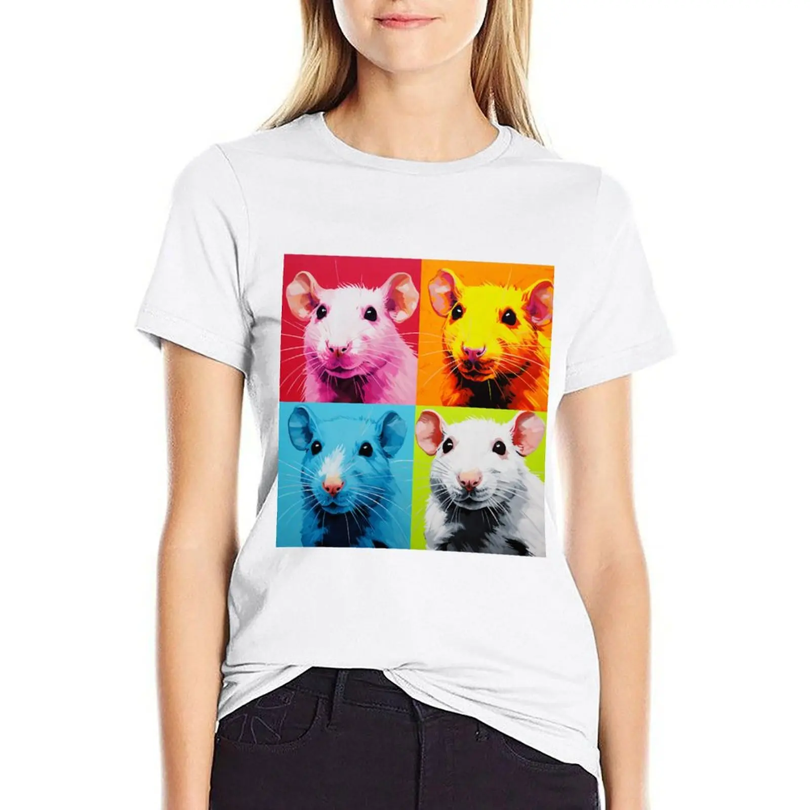 

Cute Rats - Funny Rat Designs T-shirt graphics Aesthetic clothing plus size tops T-shirt Women