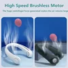 2024 1200mAh New Mini Neck Mounted Fan Portable Bladeless Neck Rechargeable Air Cooler 3 Speed ​​Mini Summer Sports Fan Outdoor 2
