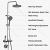 Bathroom Rain Shower Set Three Modes Handheld Pressure Spray Gun Adjustable Hot And Cold Top Shower Multi-function Shower 6