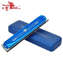 

Swan Tremolo 24 Holes Harmonica Mouth Organ Key Of C Musical Instruments ABS Comb Silver Black Blue Professional Wind Wood Harpb