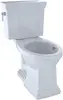 Promenade II Two-Piece Elongated 1.28 GPF Universal Height Toilet with CeFiONtect, Cotton Modern and Classic Styles 1