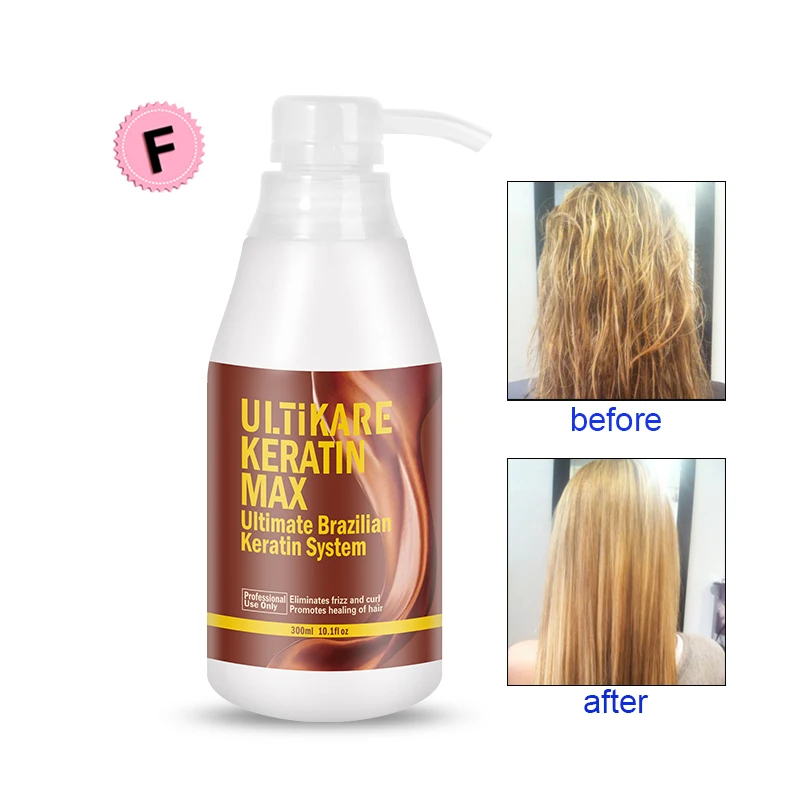 Trattamento Alla Cheratina Brasiliana 300Ml Vendita Calda Di Formaldeide Gratuita Cheratina Pura Che Raddrizza E Ripara I Capelli Danneggiati Spedizio