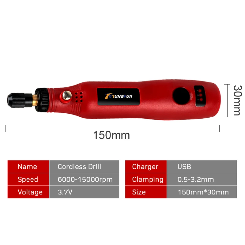USB Cordless Drill Mini Wireless Engraving Polishing Pen Electric Drill For Jewelry Metal Dremel Tools Dust Drilling Carving 3
