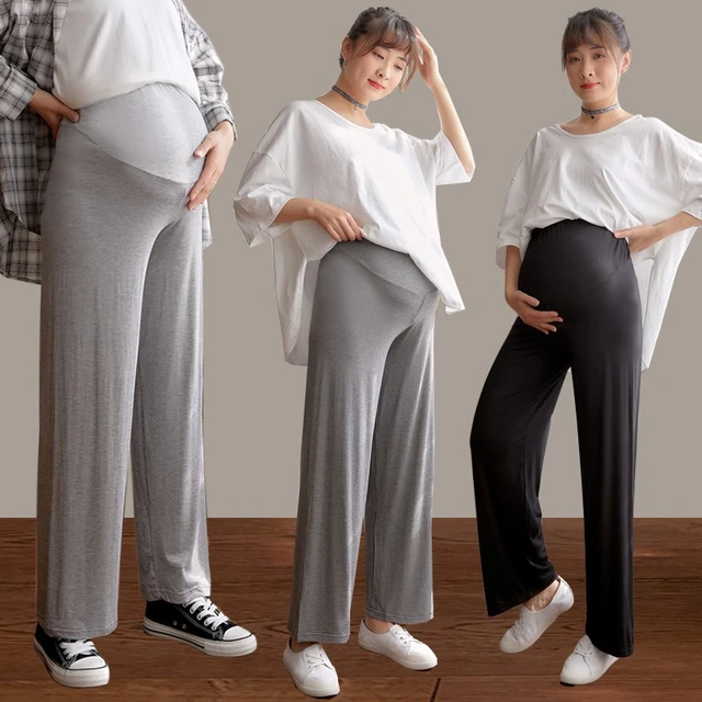 Fashionable Wide Leg Pants for Women Maternity Trousers with a Flowing Fit  Spring and Autumn Maternity Clothing - AliExpress