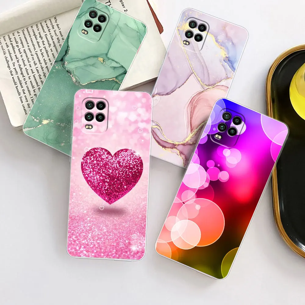 Per Xiaomi Mi 10 Lite 5G Custodia Mi 10 Lite Cover Marble Silicone Clear Painted Soft Tpu Fundas Per Xiaomi 10 Lite 10 Lite Custodia Per Telefono