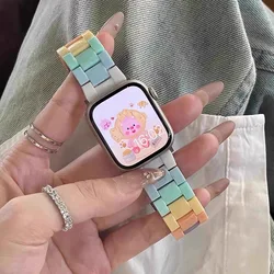 Rainbow Laser Transparent Band Women’s Bracelet Strap - 42mm 44mm 45mm 49mm (699 Colorful)