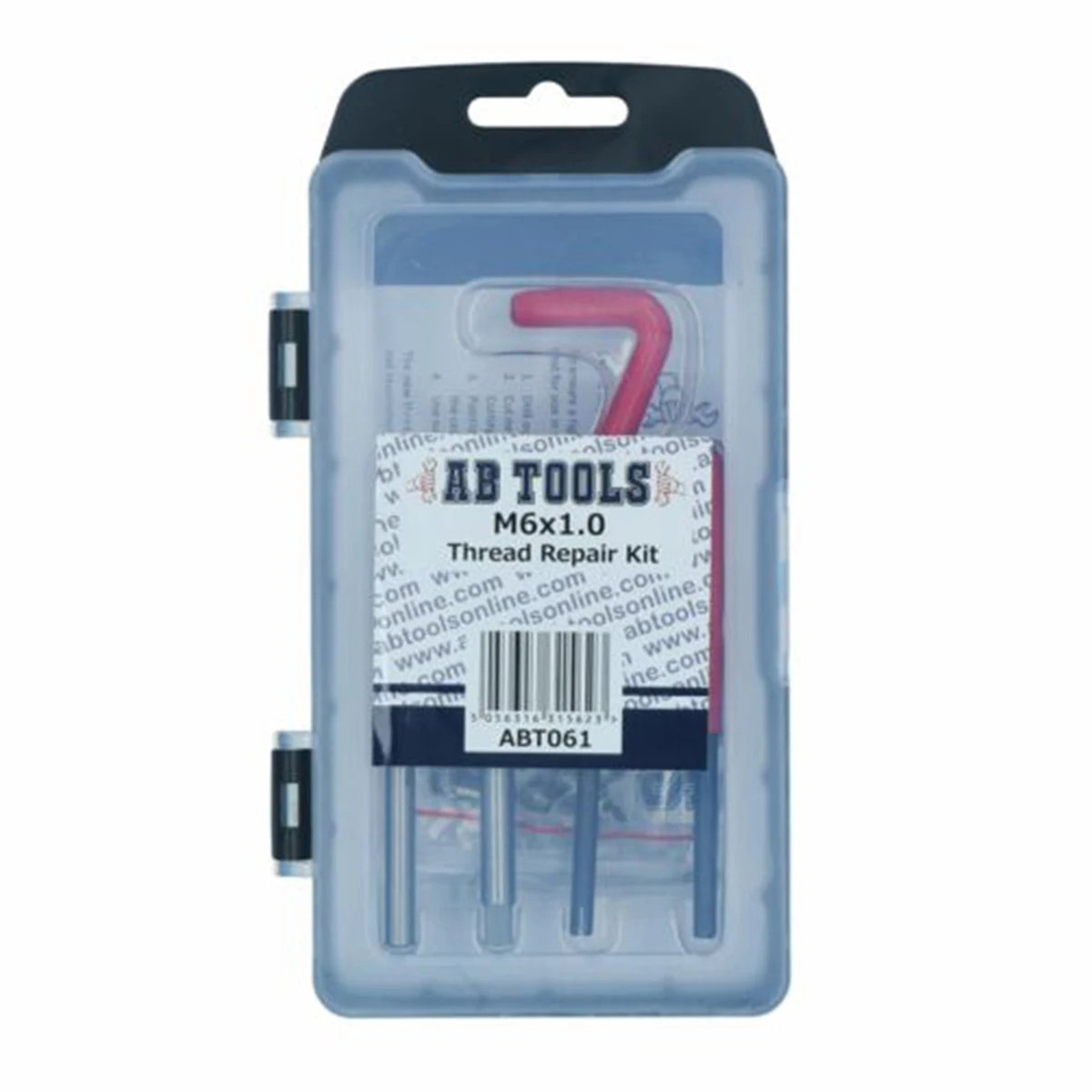 

25Pcs Thread Repair Kit M6 x 1.0mm High Speed Steel Portable Damaged Thread Repair Insert Kit for High-Voltage Switchgear Auto