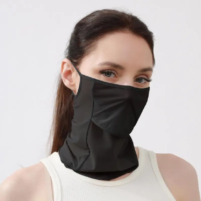 Sun Shading Hiking Scarf Bicycle mask Sun blocking mask Ice Silk Sun Protective Scarf Cycling Face Mask Hiking Scarves 4