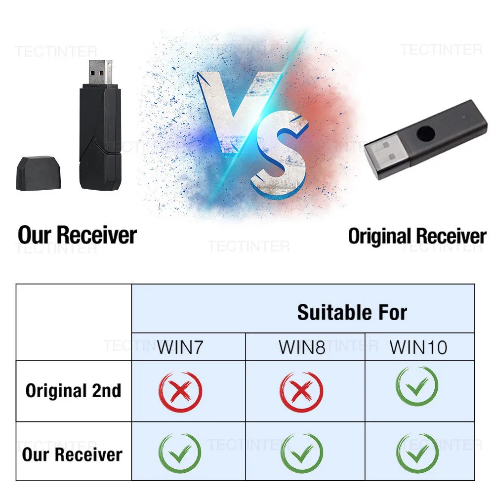 Xbox One 컨트롤러용 무선 어댑터 동글, USB 2 세대 리시버, PC 윈도우 7, 8/10 노트북 게임용 액세서리