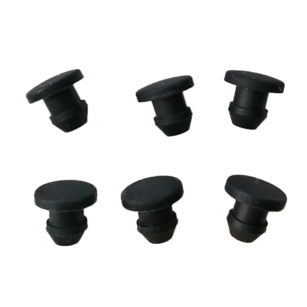 10-100 Stuks Food Grade Siliconen Rubber Gat Cap 2.5/3/3.5/4Mm Solid T-Type Plug Cover Snap-On Pakking Blanking End Cap Seal Stopper