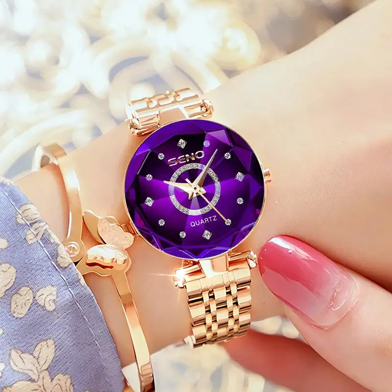 Women Watch Top Brand Luxury 2023 Rhinestone Elegant Ladies Watches Gold Clock Wrist Watches For Female Women relogio feminino