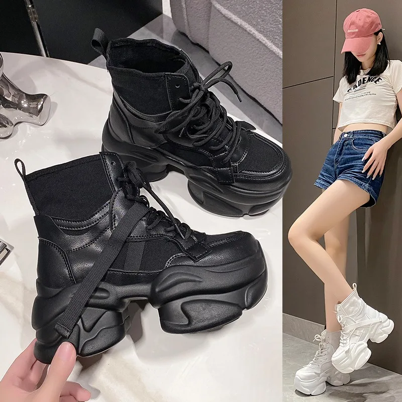 OPEN YY プラットフォームスニーカー Mesh Platform Sneakers カタログ掲載】プラットフォームスニーカー / 自由区