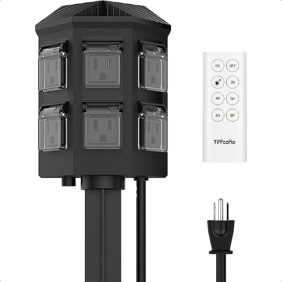 Outdoor Remote Control Power Stake Timer