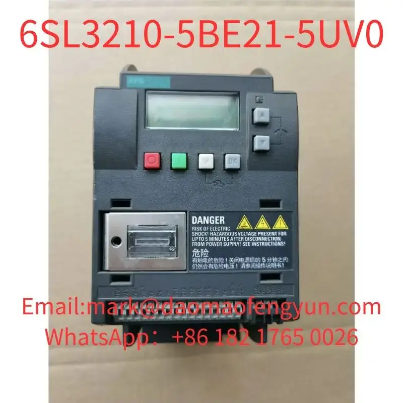

6SL3210-5BE21-5UV0 Used Tested OK In Good Condition SINAMICS V20 380-480 V 3 AC -15/+10% 47-63Hz rated power 1.5 kW