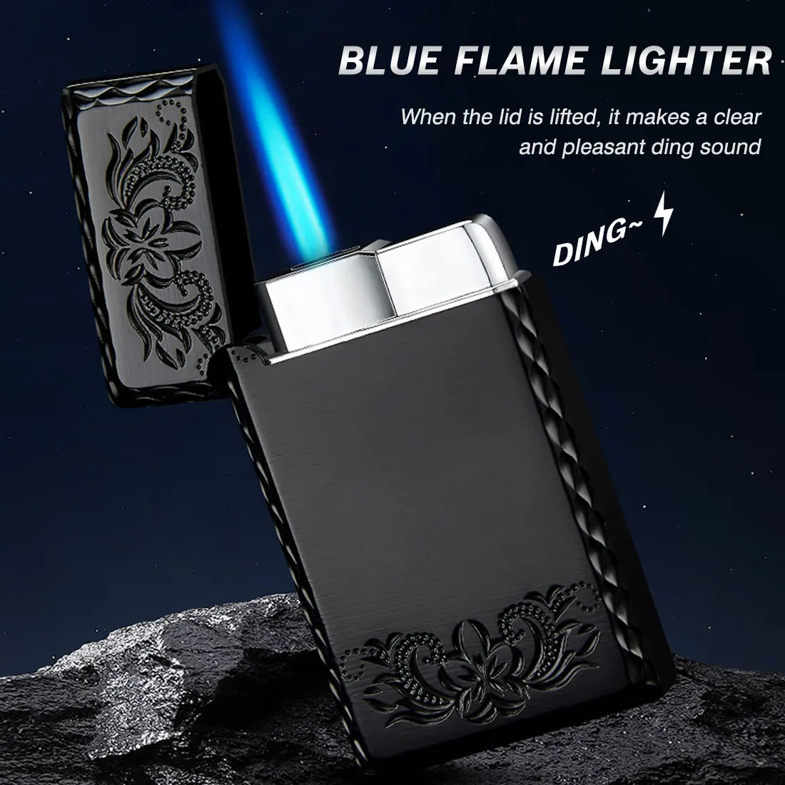 

New Longsound Windproof Lighter, Gas Cigar, Cigar, Tobacco, Pipe Accessories, Kitchen Direct Injection Igniter, Men's Gift