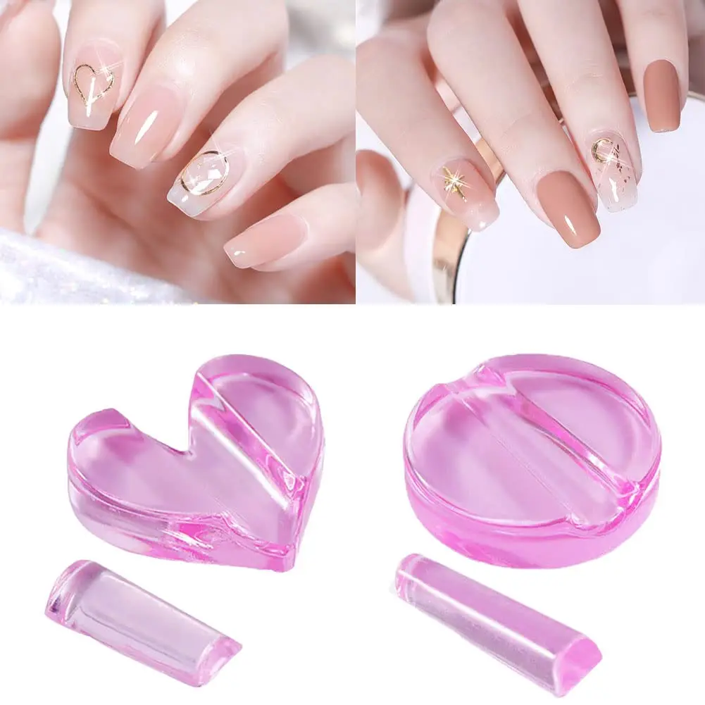 

Curve Nail Mold Tool 2PCS Embossed Acrylic Nail Art Bender Tool Shaper Equipment for Nail Design Metal Frame Bend Accessories