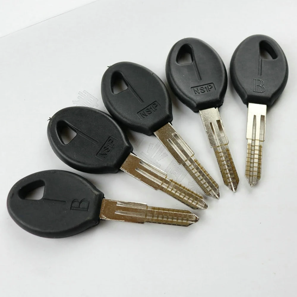 

10PCS/LOT NSN11 Engraved Line Key For Subaru Nissan Bluebird Duke 2 in 1 LiShi Scale Shearing Teeth Blank Car Key Locksmith Tool