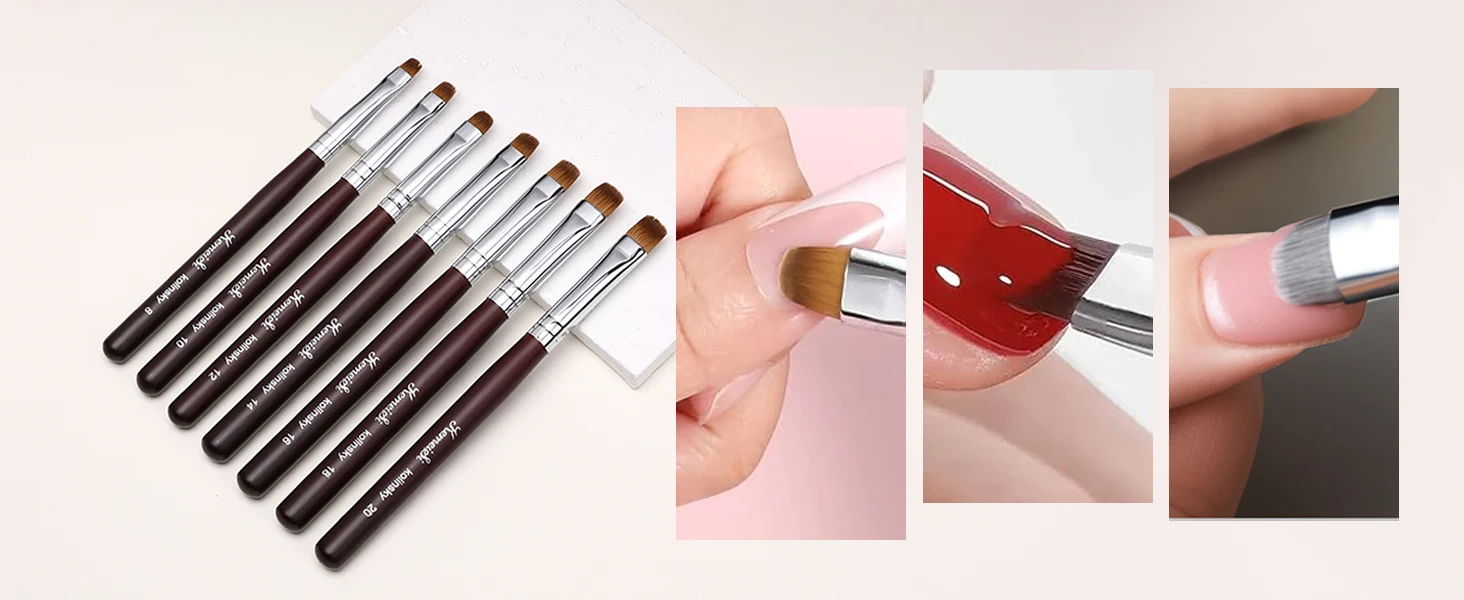 Französischer Nail-Art-Pinsel, doppelseitiger Nail-Art-Dotting-Stift, Acryl-Zeichenstift, Strass-Gel-Malerei, Maniküre-Werkzeug für Anfänger 8-20 – Detail 5