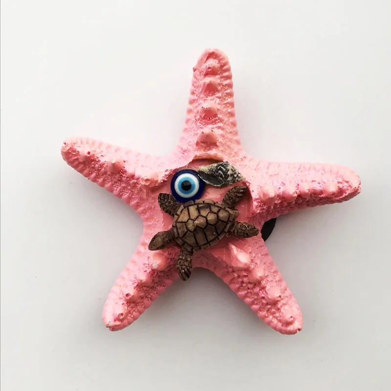 

Fridge Magnet Türkiye Pink Sea Star Creative Cultural Landscape Decoration Message Sticker Tourist Souvenir