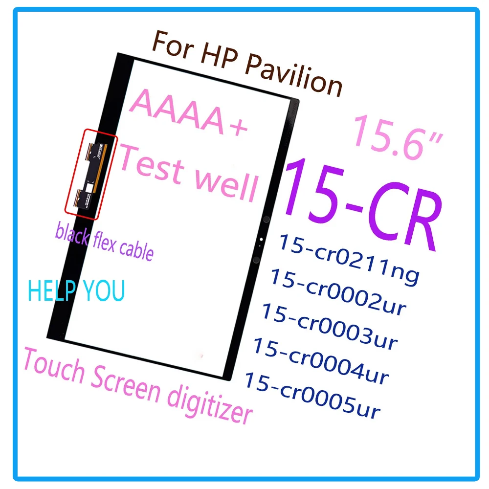 Digitalizzatore Touch Da 15.6 "Per Hp Pavilion 15-Cr Muslimatexmuslimatexmuslimate Touch Screen Digitizer