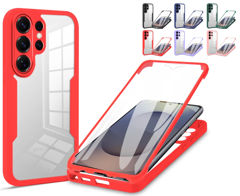Clear 360 Full Wrap Case for Samsung Galaxy S26 S25 Edge S24 S23 S22 S21 Ultra Plus FE 5G Cover Camera Lens Screen Protection
