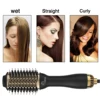 4 In 1 Hot Air Brush Styling Comb One-Step Heating Comb Hair Straightening Brush for Straight Curly Professional Hair Dryers 4