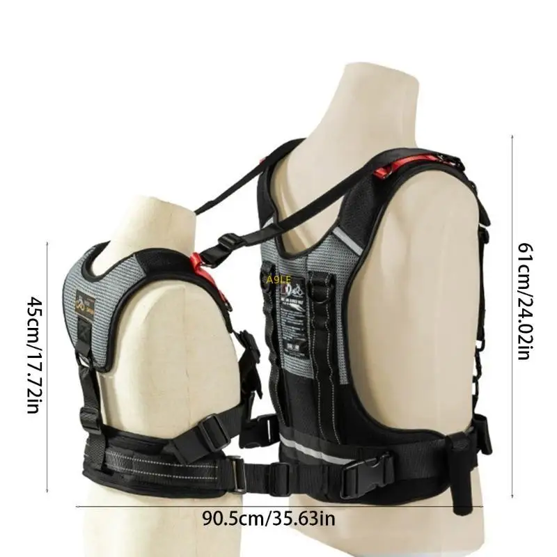 어린이를 위한 사이클링 안전 벨트 반사 어린이 자전거 사이클링 벨트 사용자 친화적 쉽고 빠른 고정 디자인