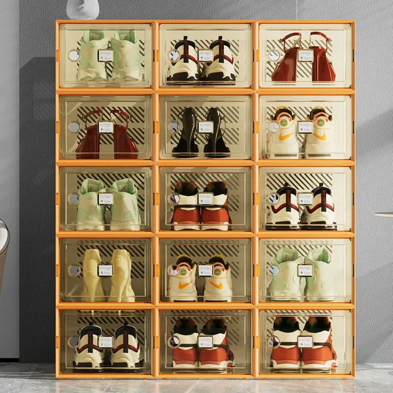 

Shoe Storage Transparent Drawer Style Dormitory Shoe Storage Artifact Plastic Dustproof Space Saving Internet Celebrity Shoe Box