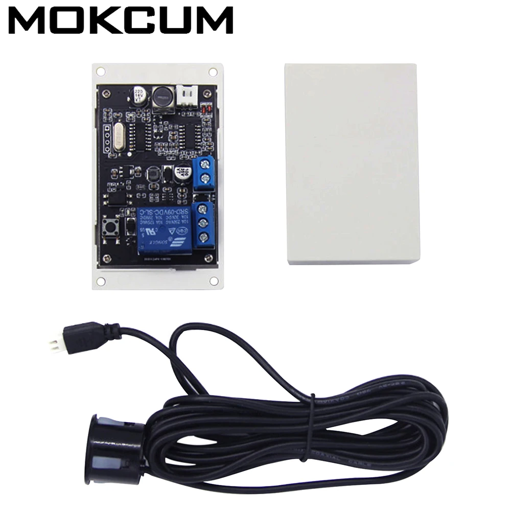 

DC12V-24V Ultrasonic Range Finder Module Relay Switch 5-500cm Adjustable Distance Tester for Alarm Anti-interference Waterproof
