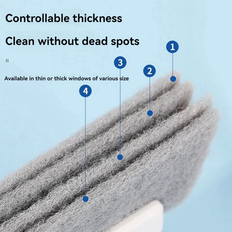8 PCS Window Track Cleaner Windowsill Groove Deadend Cabinet Crevice Brush For Window Sliding Door Track Sill Small Spa 5