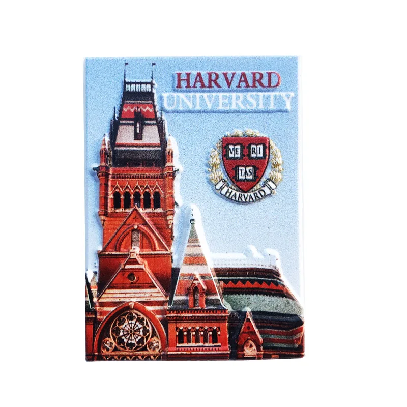 

Fridge Magnet Harvard University Personalized Creative Crafts Cultural Landscape Decoration Message Stickers Tourism Souvenirs