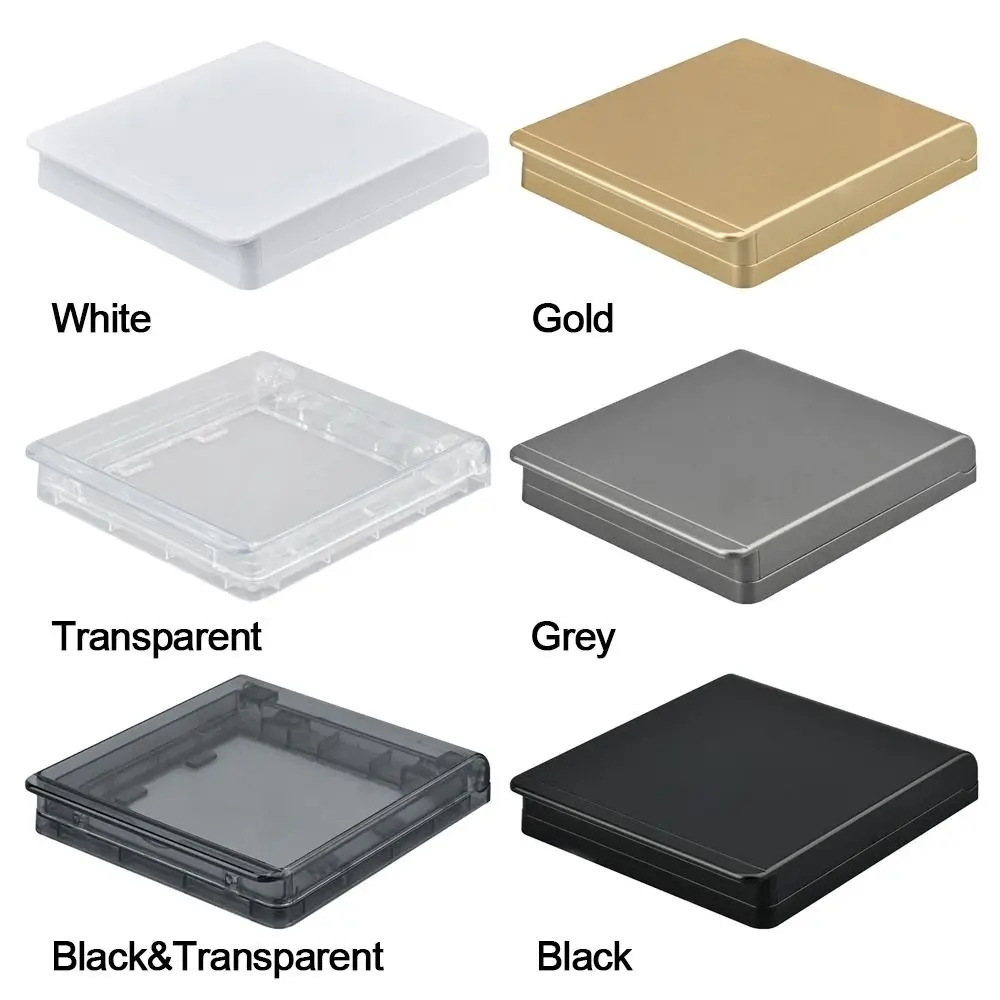 86 Type Self-Adhesive Ultra Thin Wall Socket Waterproof Box Electric Plug Cover Bathroom Wall Switch 1Pc For socket protective cover