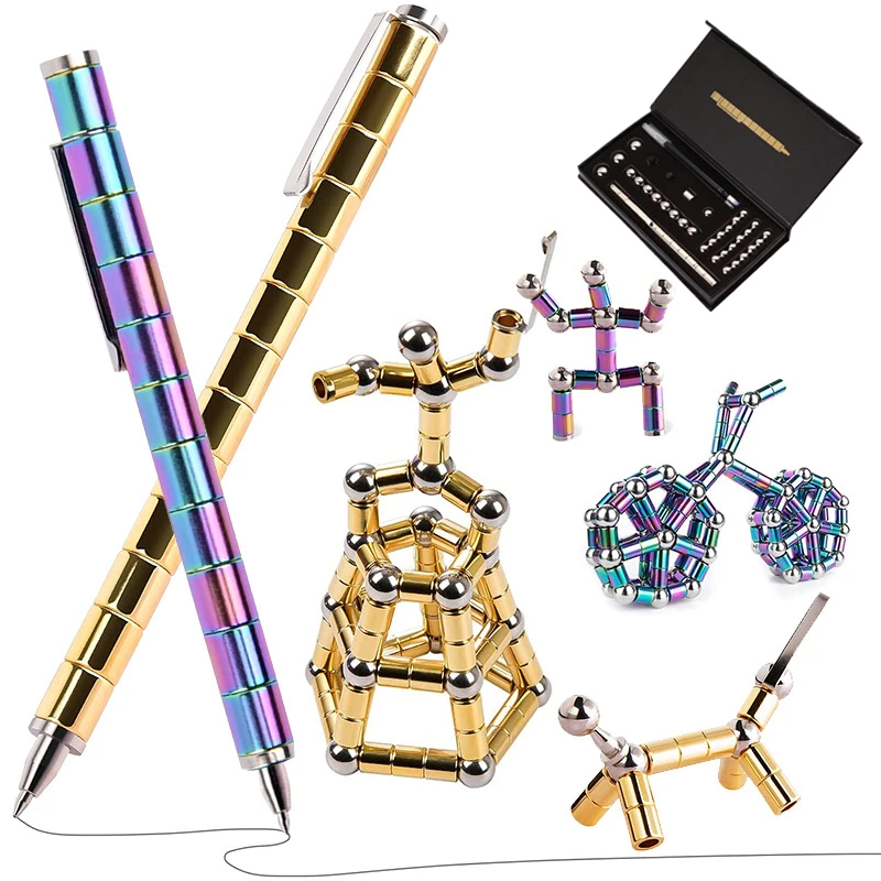 Fidget Pen Toy Polar Pen Think Ink Pens Building Pen