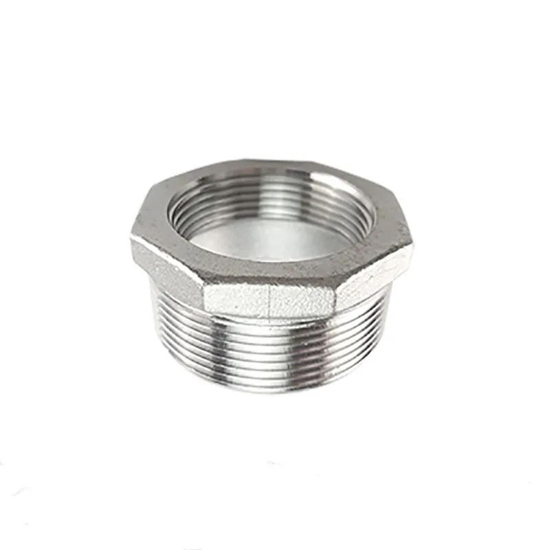 

1/8" 1/4" 3/8" 1/2" 3/4" 1" SS304 stainless steel Pipe Reducer Fittings Hex Reducing Bushing Male To Female Thread Pipe Fitting