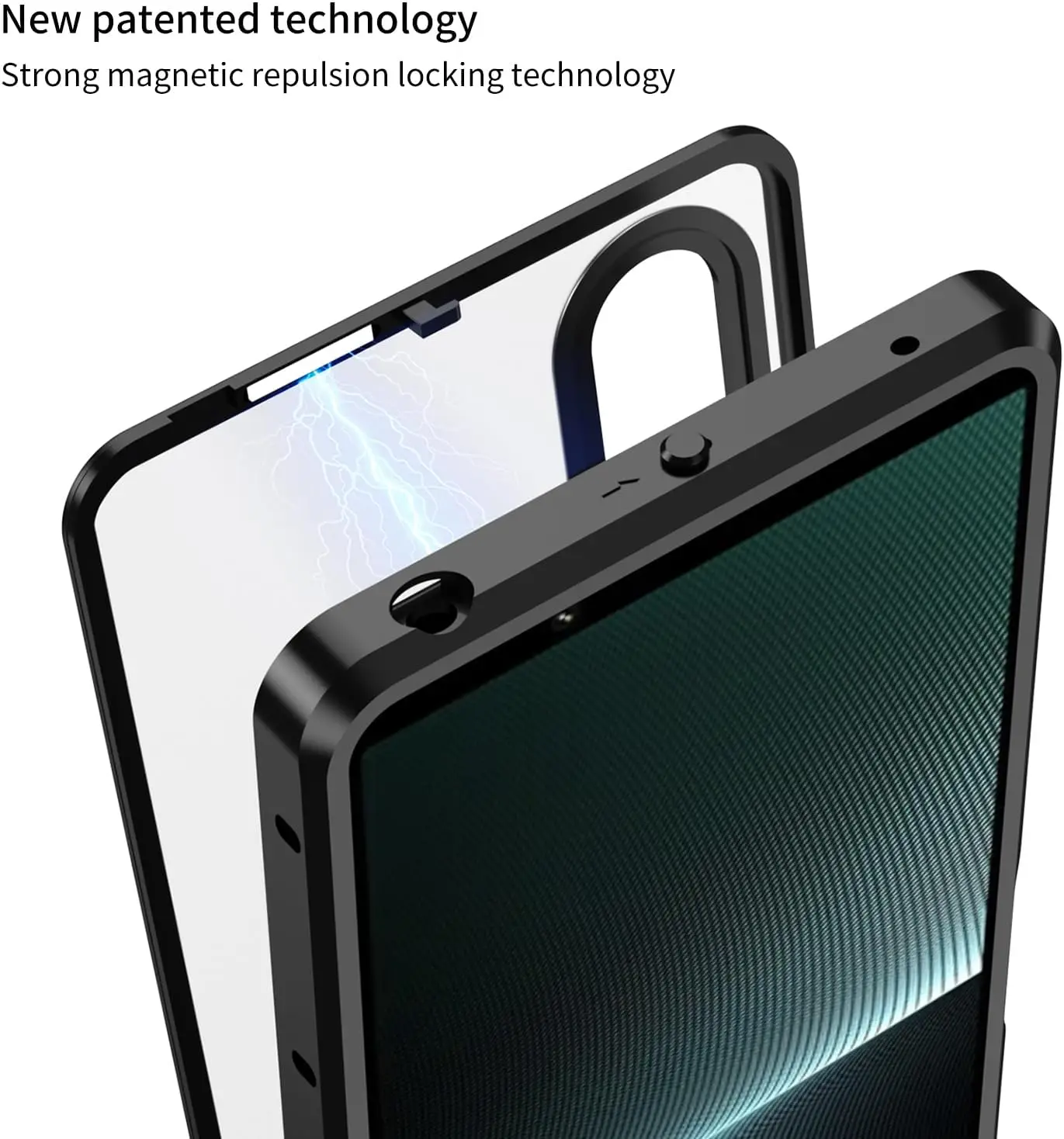 Luxury Lens Protection Metal Frame with Frosted Matte Acrylic Back Cover
