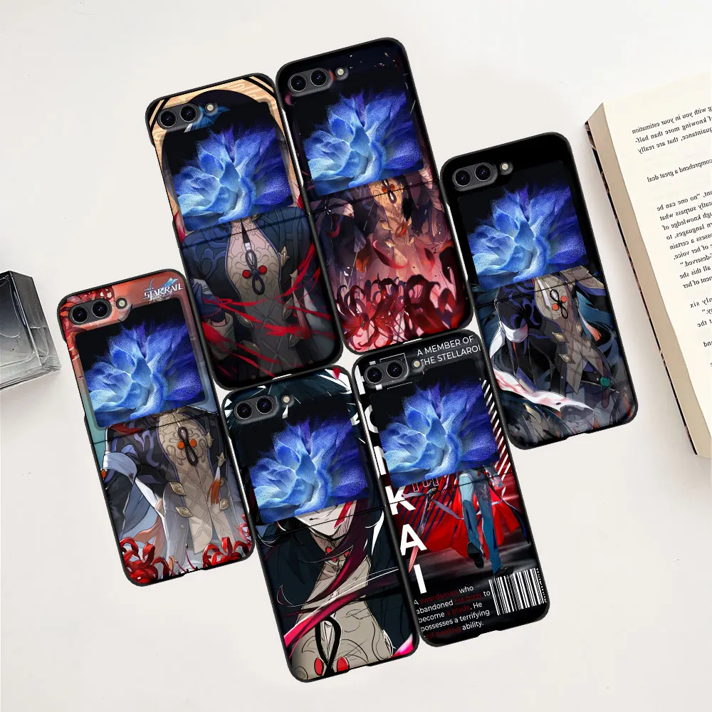 Blade Honkai Star Rail Case Per Samsung Galaxy Z Flip5 Black Hard Pc Cover Z Flip 5 Zflip5 Custodie Protettive Pieghevoli Coque