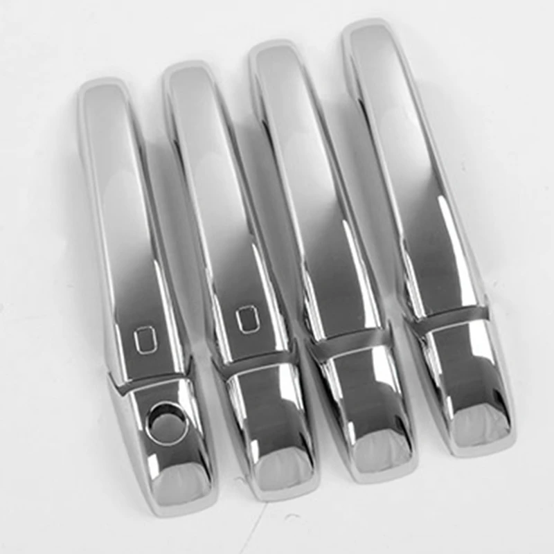 Silver Mirror Covers+Door Handle Covers For Jeep Grand Cherokee Dodge Durango 2011- Parts Accessories