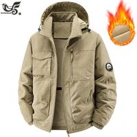 Hommes Parkas épais chaud manteau à capuche coton rembourré polaire veste décontracté matelassé imperméable veste automne hiver vêtements d'extérieur 1