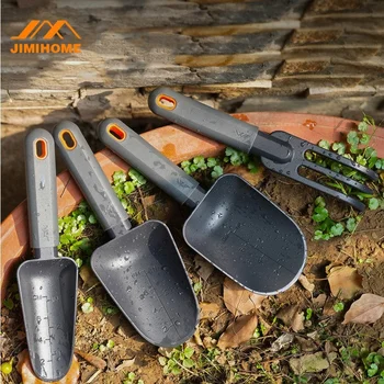 JIMIHOME Flower Planting Tools Gardening Tool Set Include Garden Shovel Transplant Trowel and Hand Rakefor Planting
