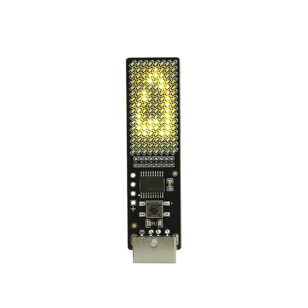 LED Dot Matrix Display Module with Adjustable Candle Light and Countdown Feature