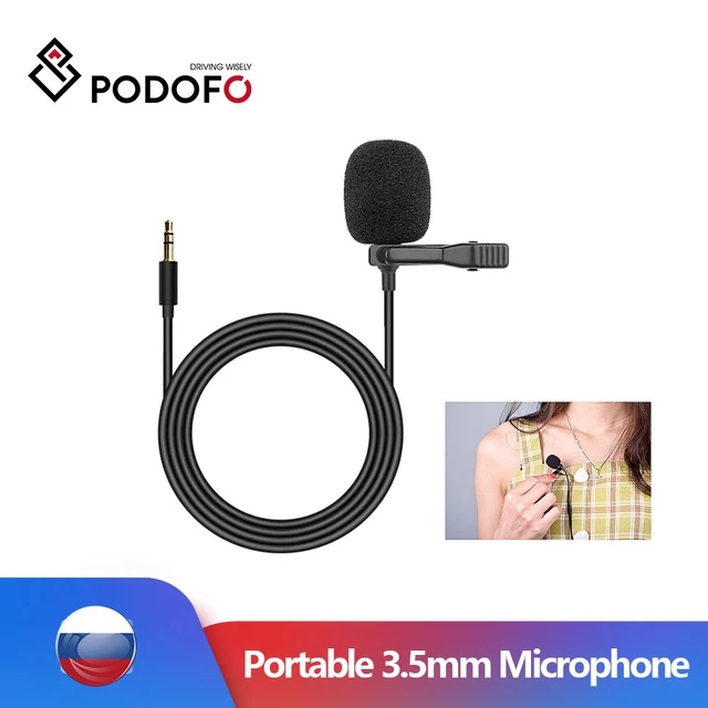 PodoNuremberg-Microphone audio externe filaire pour voiture, prise jack à  clip 3.5mm, micro stéréo, mini, pour auto, DVD, radio - AliExpress