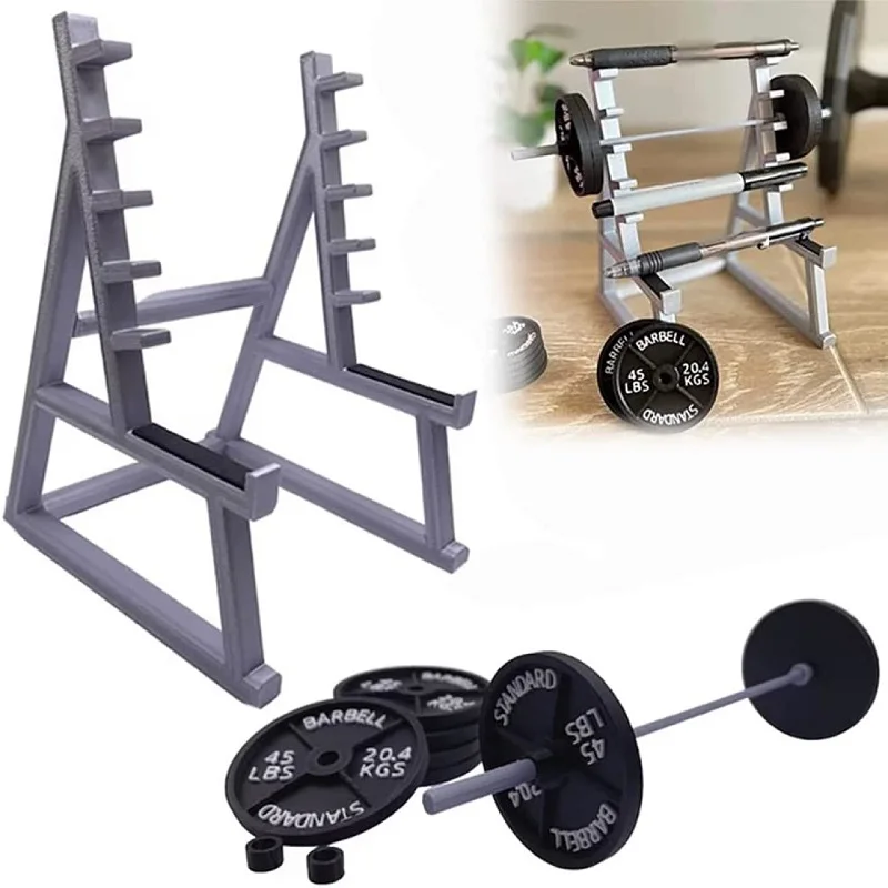 Pen Storage Squat Rack Decoration Desk Barbell Rack Pen Holder Display Portable Gym Theme pen holder