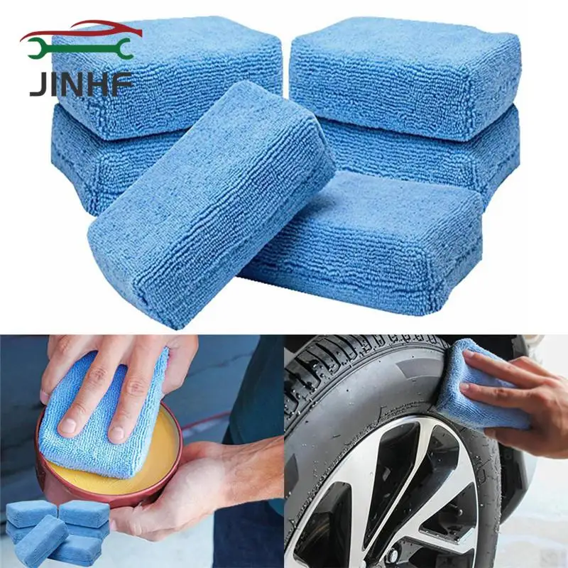 

5 шт., автомобильные Аппликаторы-губки из микрофибры, 12 см x 8 см