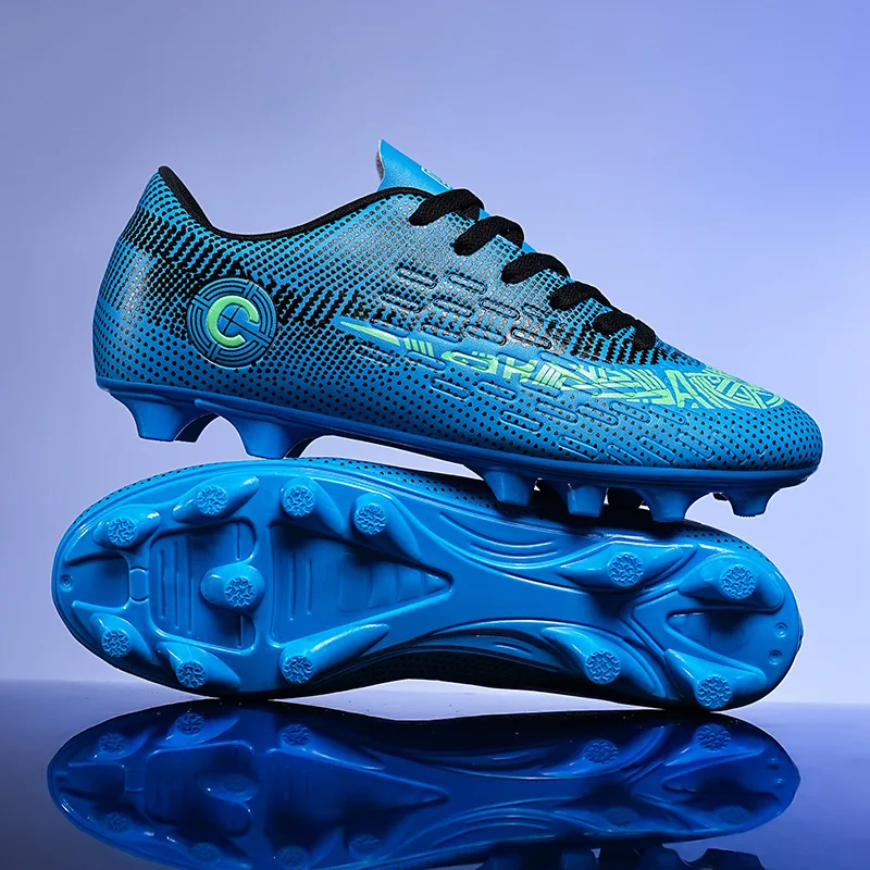 Large Size FG/TF High Quality Mens Soccer Shoes Non-Slip Turf Soccer Cleats for Kids Training Football Boots Chuteira Campo 48