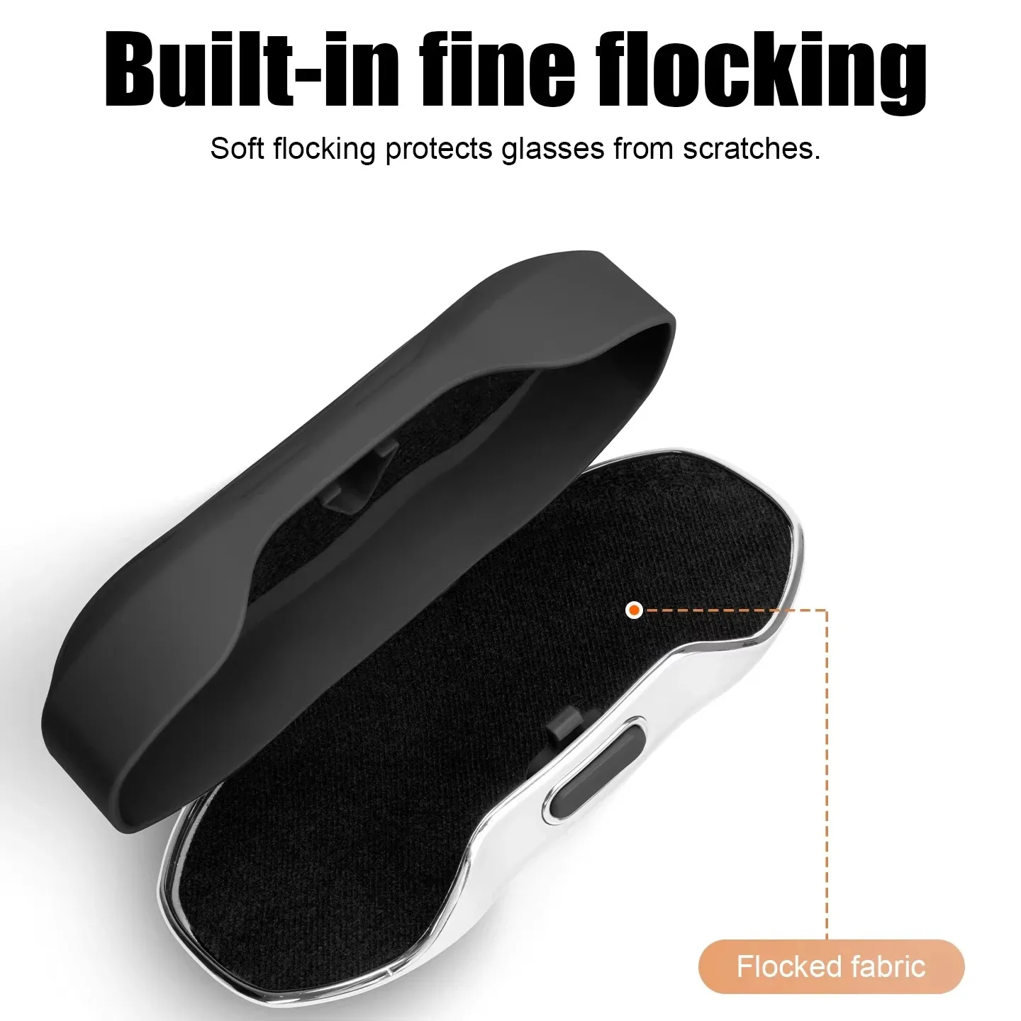 Portable Car Sunglasses Storage Case - Anti-Scratch Eyeglasses Protection Box
